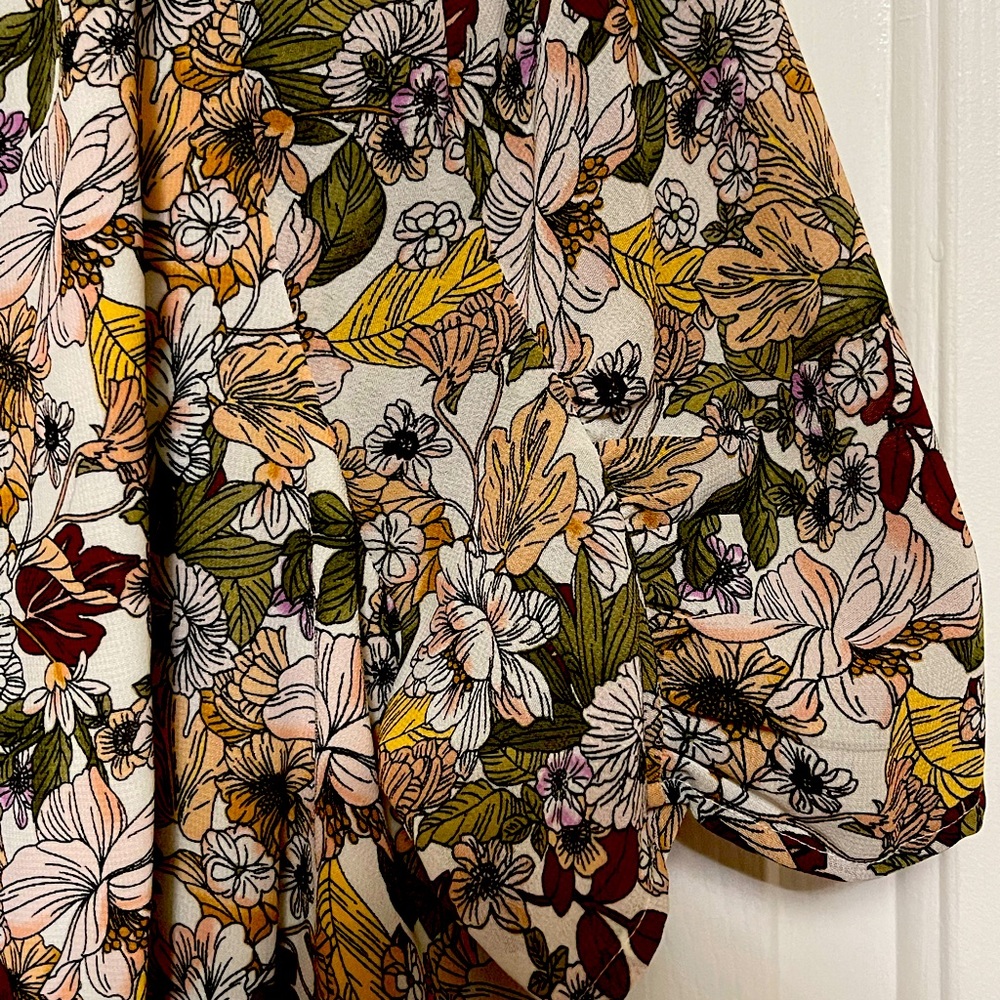 A loves A Ruched Sleeve Wrap Dress